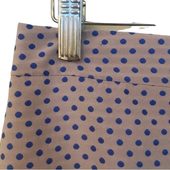 J. Crew | The Pencil Skirt in Royal Blue Polka Dot - Picture 9 of 14